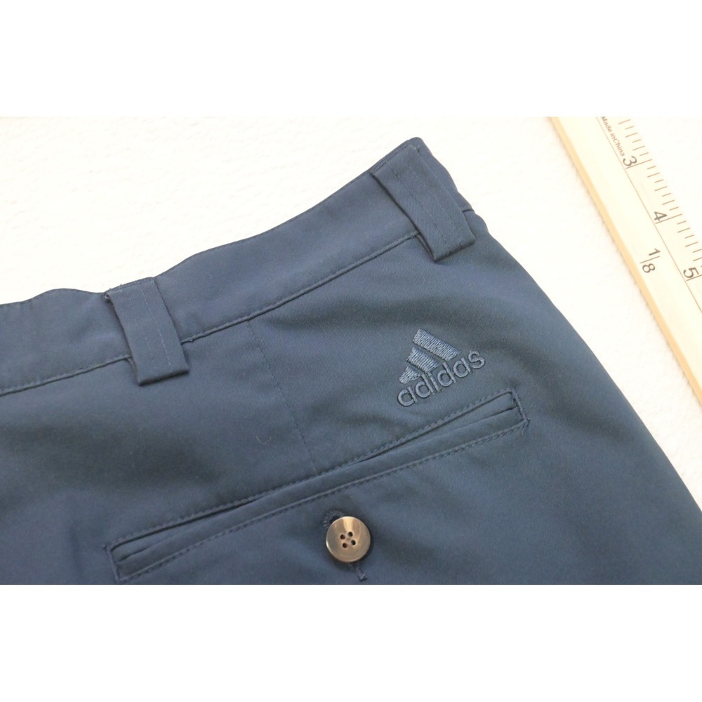 Adidas Golf Shorts Men 32 Navy Blue Pleated Performance Athletic Excellent